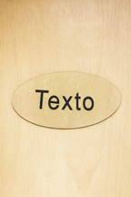 Cartel Simple de Madera