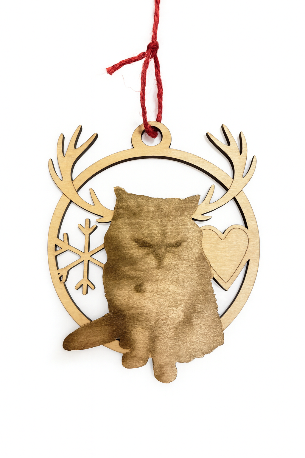 Adorno de Navidad Personalizado en Madera