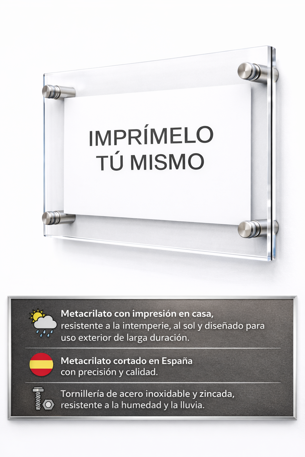 Cartel Personalizable Por Ti Mismo