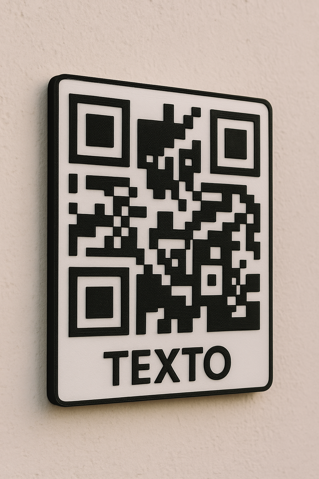 Código QR Grande + TEXTO