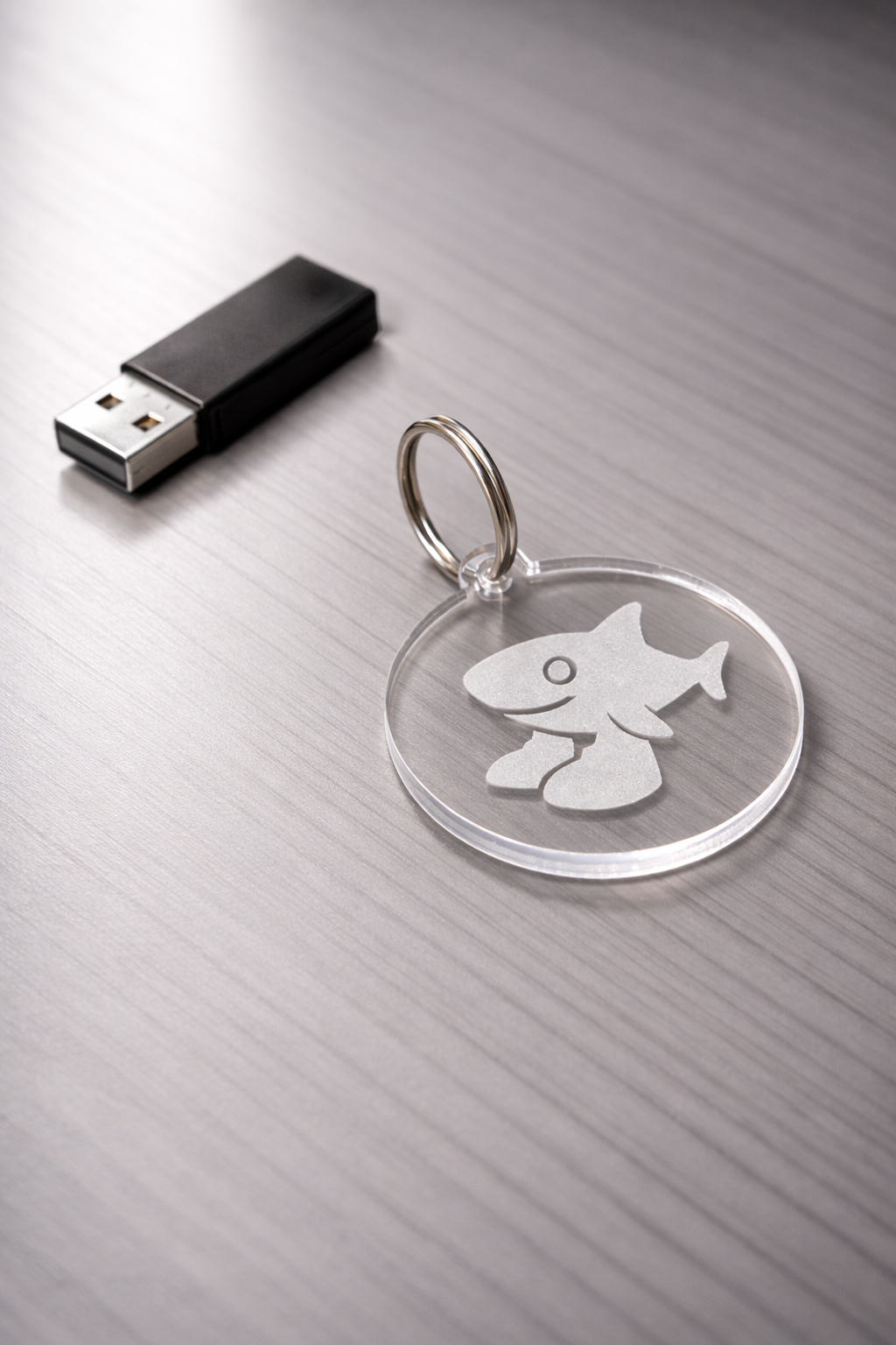 Llavero Personalizado de Metacrilato Logo