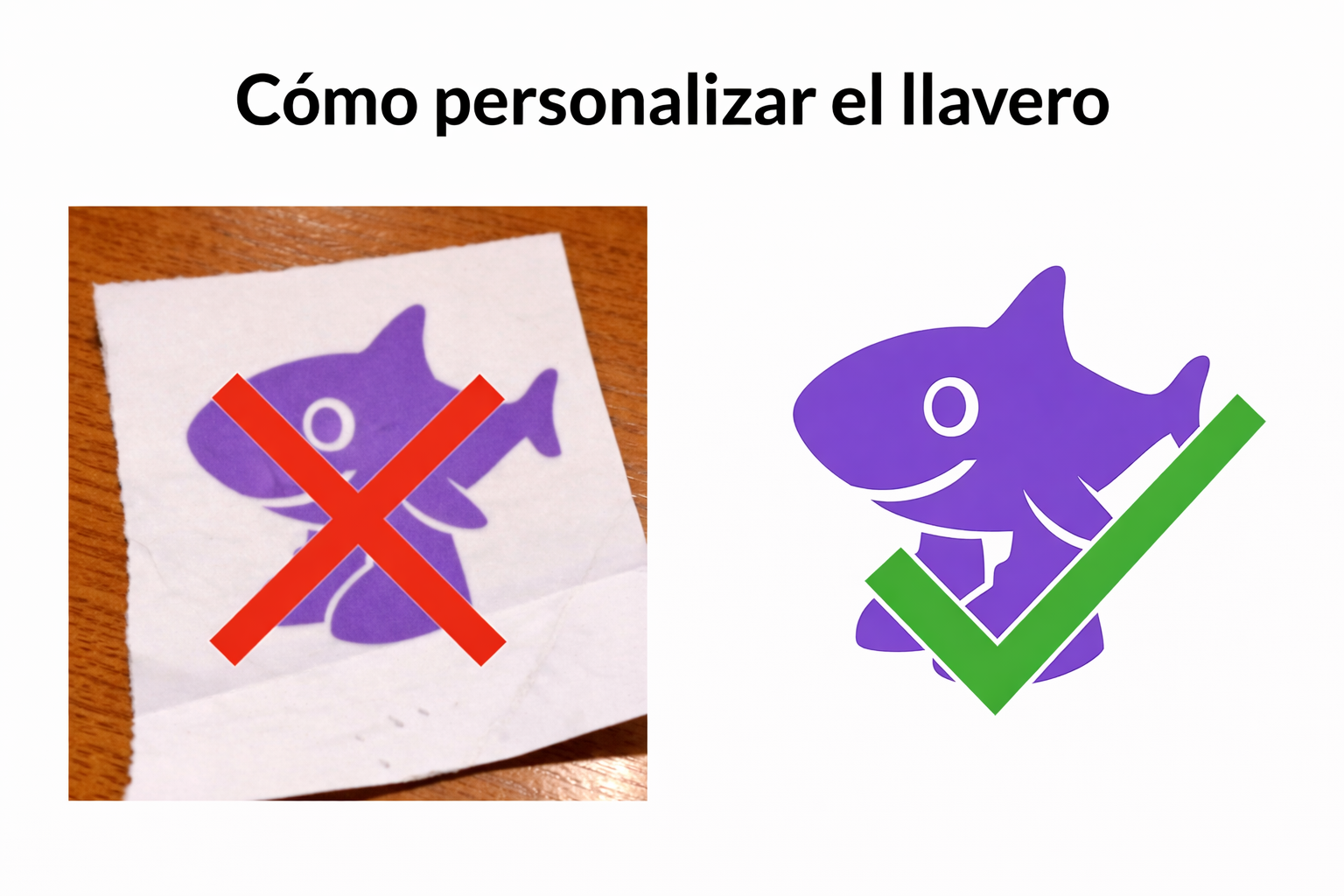 Llavero Personalizado de Metacrilato Logo