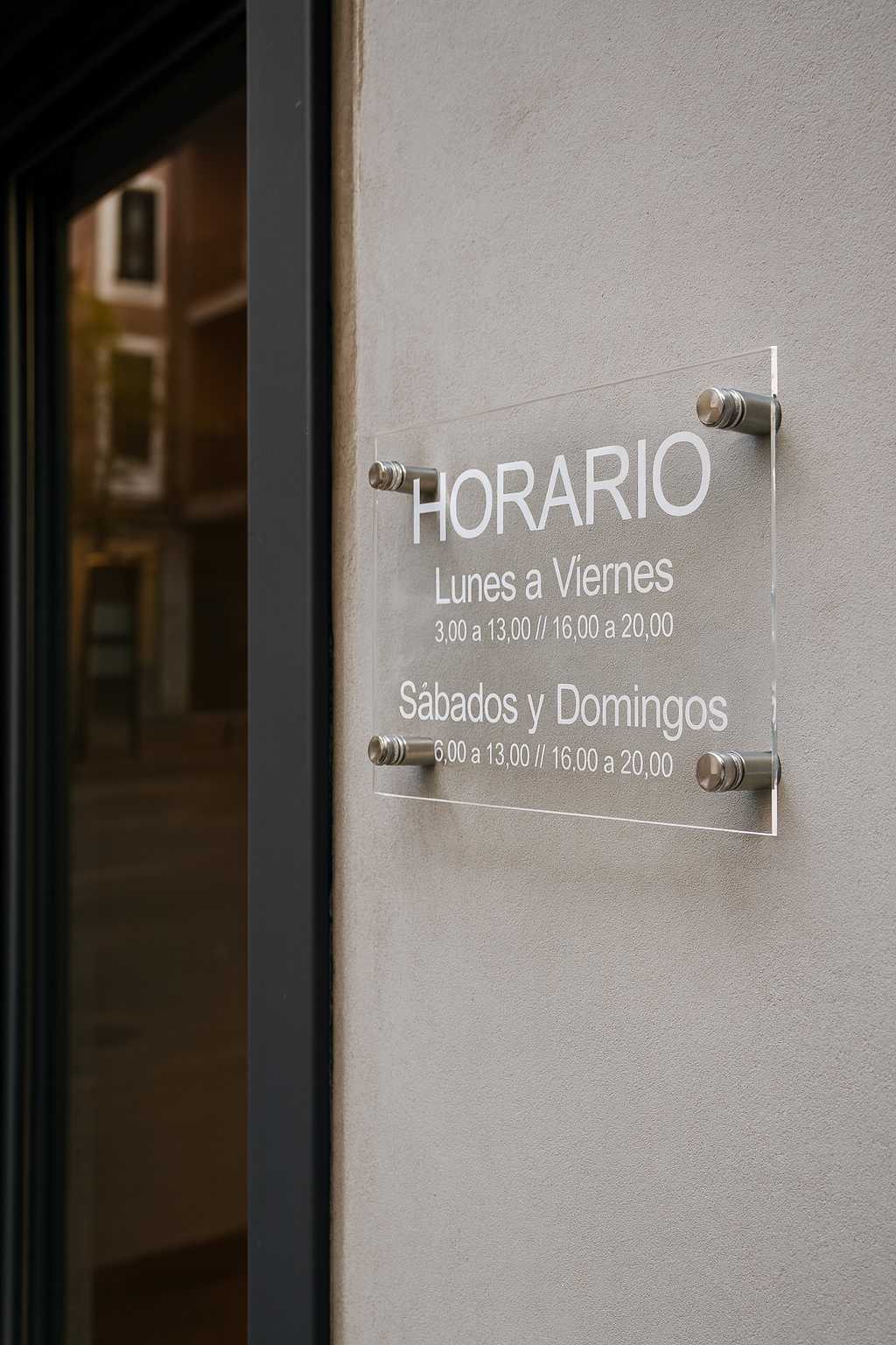 Cartel Horario Personalizable