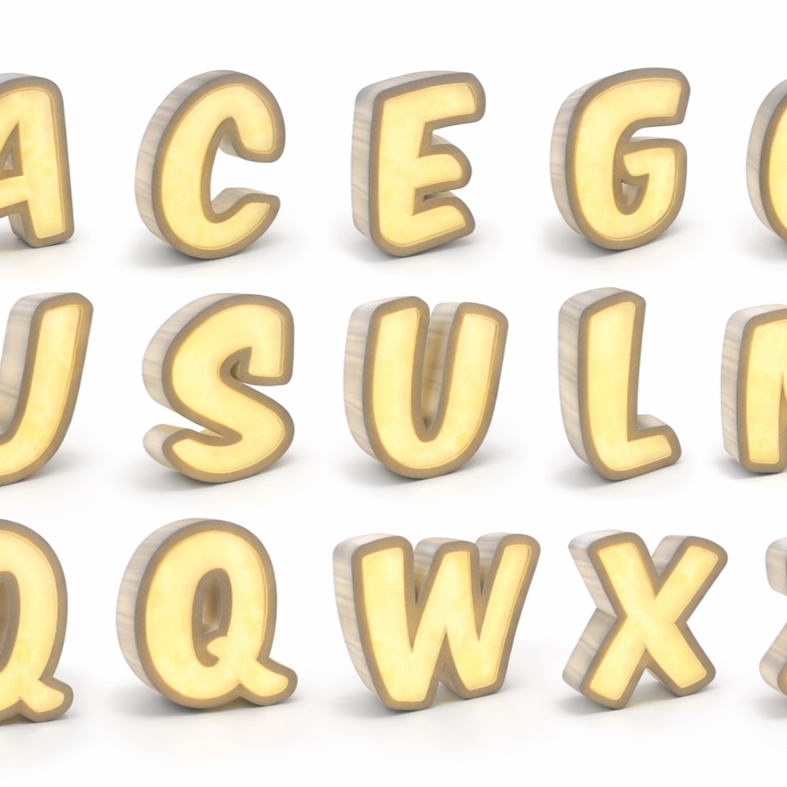 Letra LED Decorativa Iluminada XXL