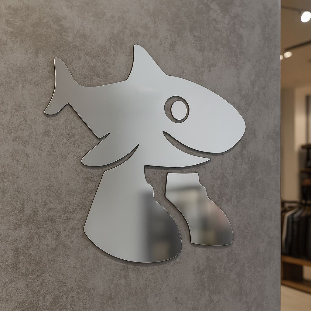 Logo en Acrílico Espejo Grande