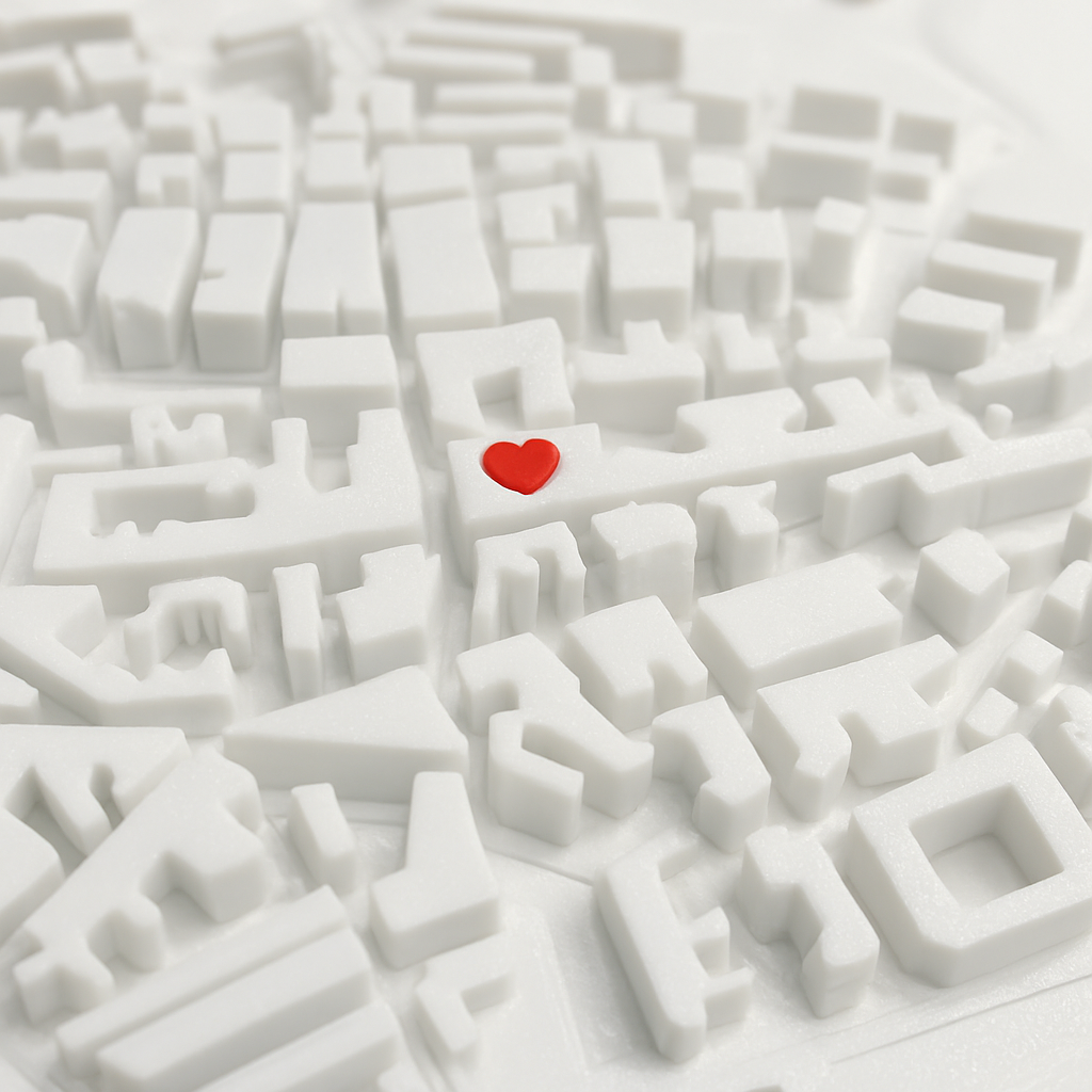 Mapa Personalizado en 3D Grande