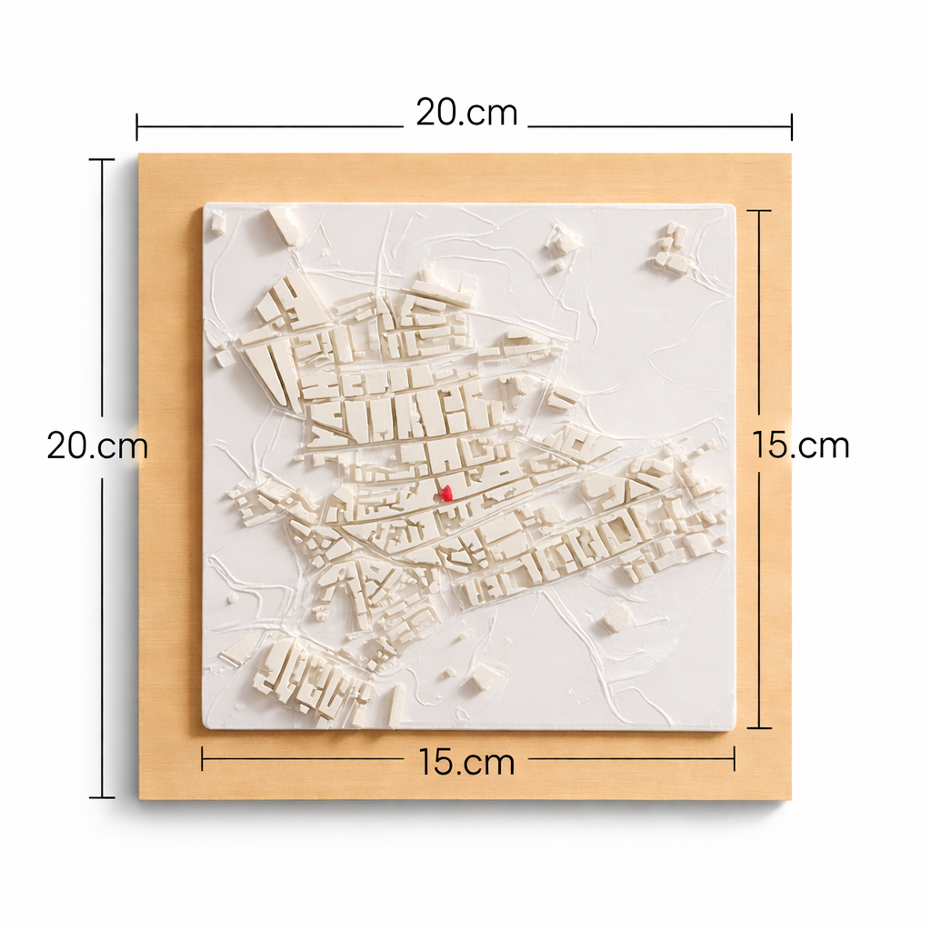 Mapa Personalizado en 3D Mediano