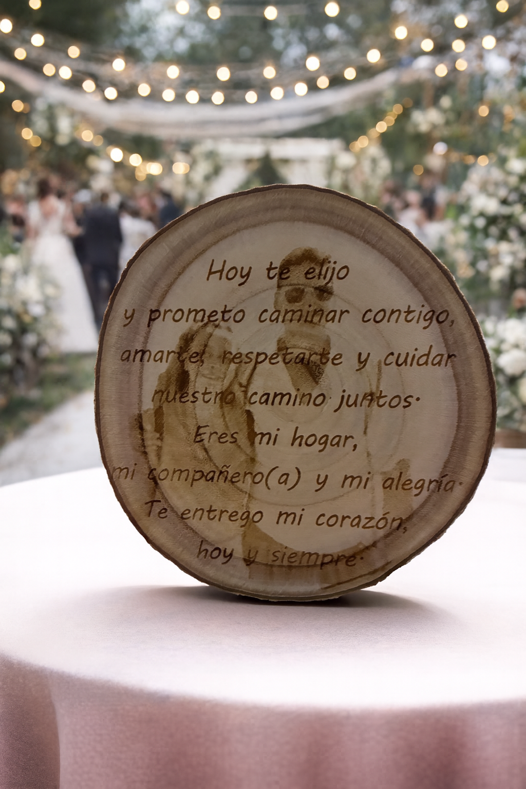 5,75€u - 10 Rodajas de Madera Natural Personalizable