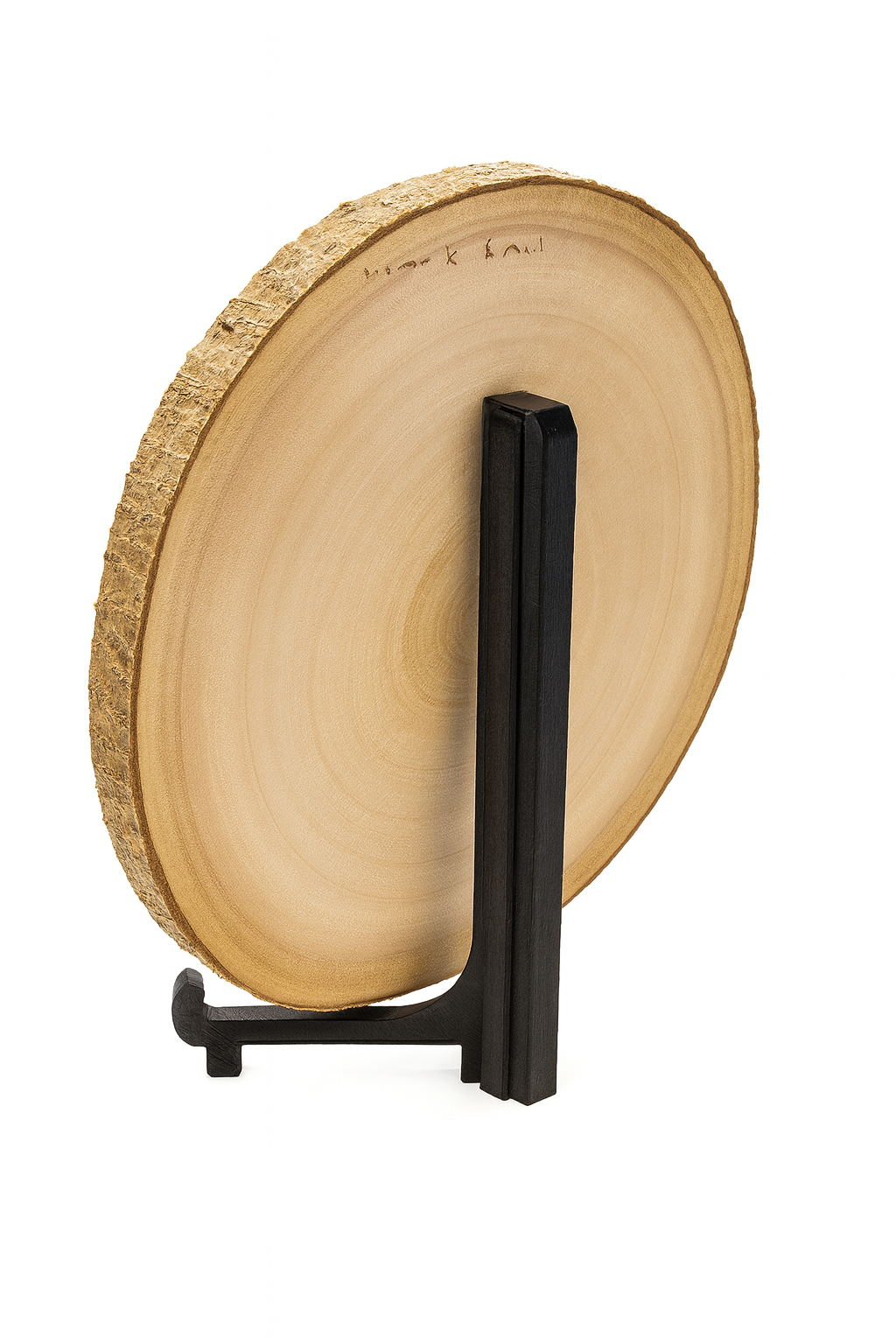 Rodaja de Madera Natural Especial Bodas/Regalo con Foto + Texto