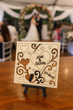 Tarjeta de Madera para Invitados - Bodas y Eventos 3
