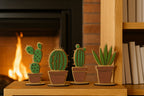 Conjunto 4 Cactus de Madera